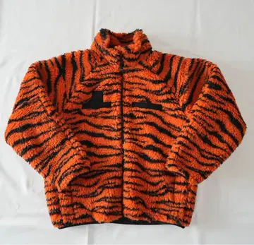 BEAMS 호랑이 무늬 플리스 자켓