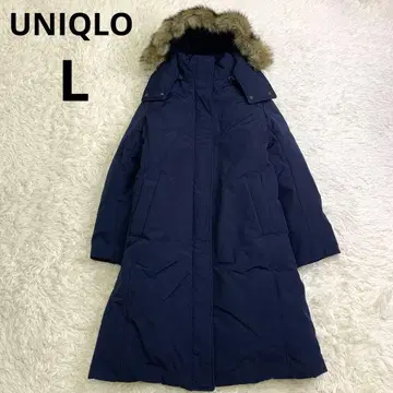 유니클로 울트라 웜 하이브리드 다운 롱 코트 L