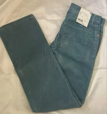 제조 중지 유니클로 코듀로이 청바지 32 (81cm) 블루 미사용