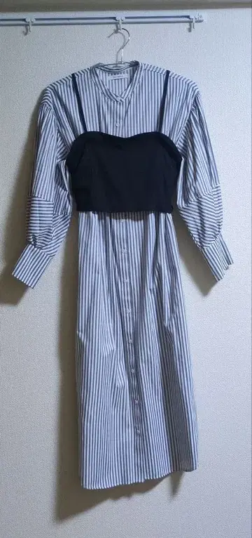 Doux Archives 원피스 뷔스티에 스트라이프 세트 긴팔