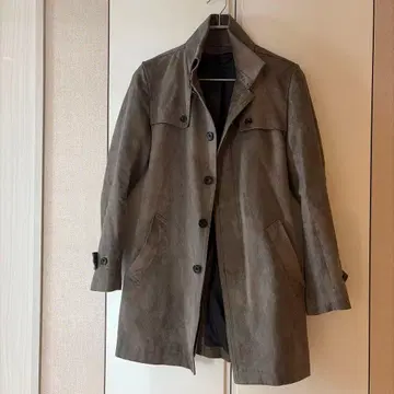 [ 새상품급 ] TORNADO MART 스웨이드 느낌 트렌치코트