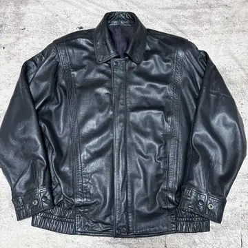 90s 가죽 자켓 양가죽 A-2 플라이트 자켓 짧은 기장 블랙