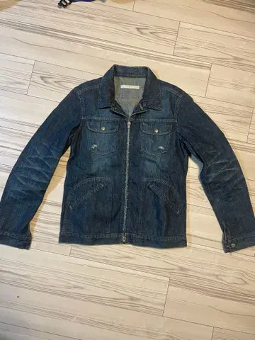 넘버나인 실버 택기 데님 자켓