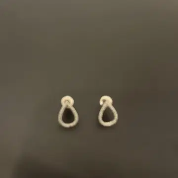 물방울 모양 귀걸이 실버