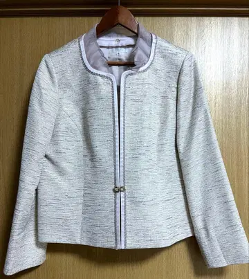 [ 연말 처분 ] INFINE 라이트 핑크 노카라 자켓 사이즈 15