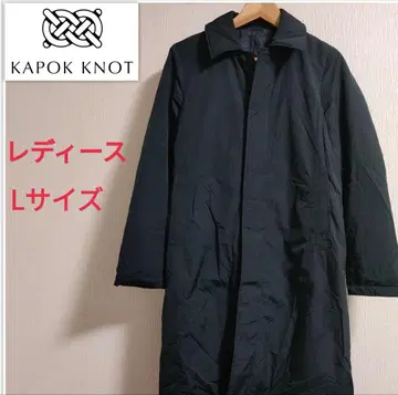 KAPOK KNOT 카포크노트 충전솜 스텐카라 코트 네이비 L 사이즈