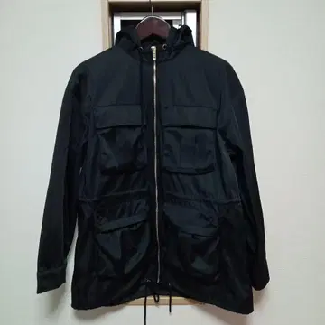 ZARA 블랙 후드 부착 자켓 L