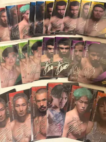 RIZIN 선수 사인 카드 20장 이상