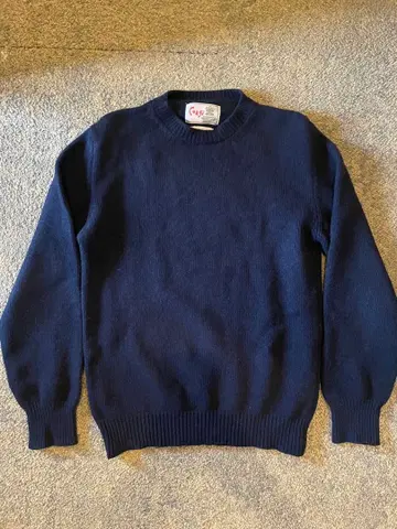 코기 CORGI 울 니트 스웨터 네이비