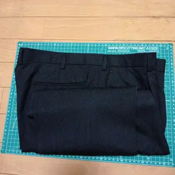 블랙 스트라이프 슬랙스