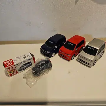 MOVE 미니카 4대 세트 토미카 풀백카