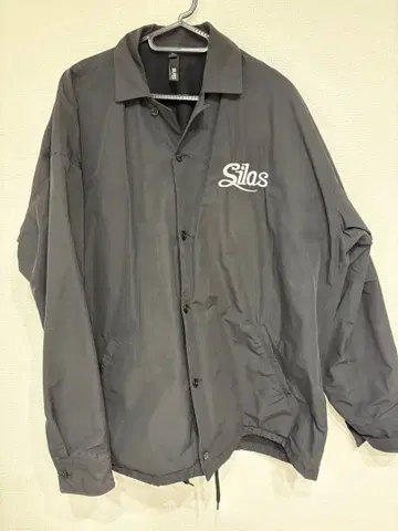 Silas 블랙 나일론 자켓 XL