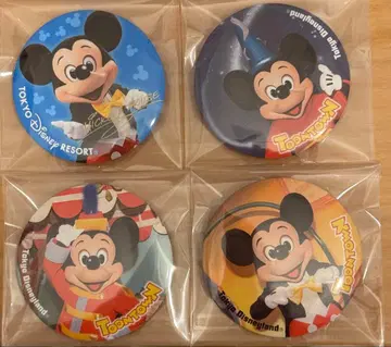 미키마우스 실사 캔뱃지 미트 미키 (구 페이스)