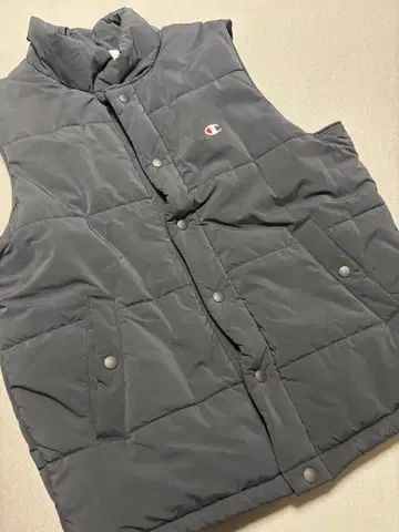 Champion 그레이 퀼팅 베스트 X-LARGE
