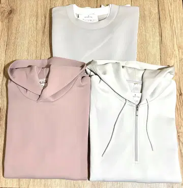 [ 샘플 미사용 ] 3개 세트 후드티 & 맨투맨