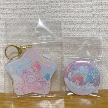 리틀트윈스타 키키라라 구름 제조기 BIG 아크릴 키링, 캔뱃지