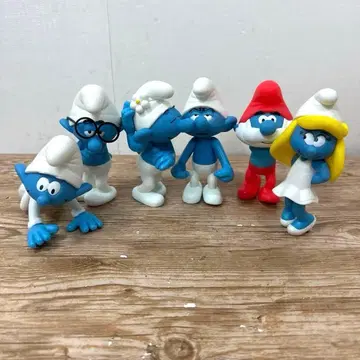 스머프 피규어 6개 묶음 판매 세트