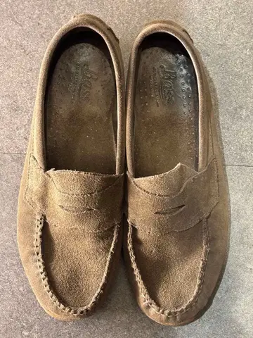 [ 100% 정품 ] g.h.bass weejuns 로퍼 스웨이드 브라운