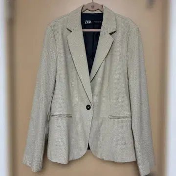 ZARA 테일러드 자켓 베이지 계열 EUR 40 새상품급