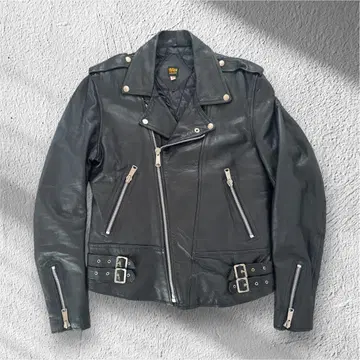 소가죽 90s 천연 가죽 더블 라이더 자켓 블랙 레어 카우 가죽