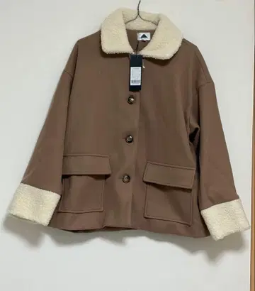 ABITOKYO 보아 칼라 멜톤 블루종 자켓 M