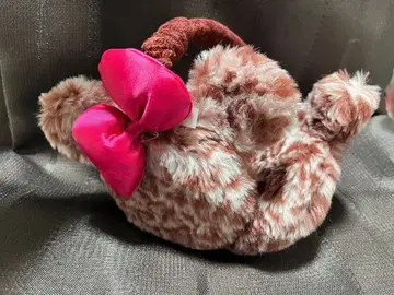 디즈니 미니 레오파드 표범 무늬 핑크 귀도리