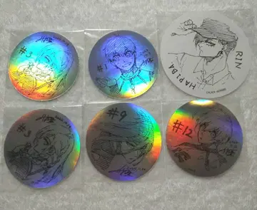 블루 록 이세탄 홀로그램 스티커 특전 코스터