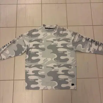 LUXE/R 그레이 화이트 카모플라쥬 긴팔 트레이닝복