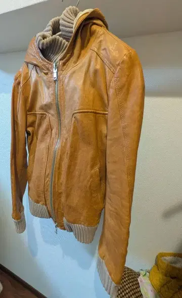 CERCHIO 이탈리아제 램 가죽 자켓 카멜