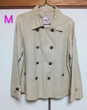베이지 더블 브레스트 자켓 M 사이즈