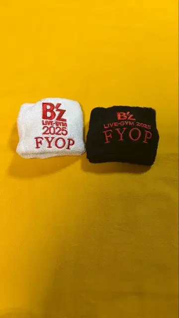 B'z LIVE GYM FYOP 가챠 리스트 밴드 화이트 블랙 2개 세트