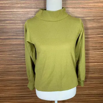 win by M 윈바이엠 니트 스웨터 M 옐로우 그린 그린 긴팔