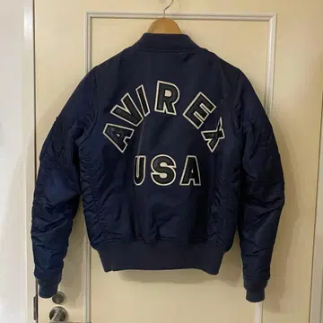 AVIREX 아비렉스 MA-1 플라이트 자켓 아치 로고