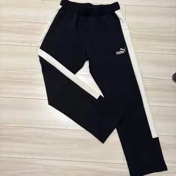 Puma 와이드 팬츠 블랙/화이트