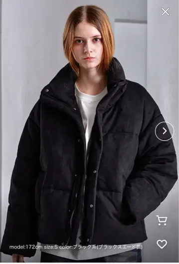 CLEL 볼륨 하이넥 숏 패딩 자켓