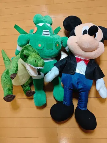 공룡 로봇 미키마우스 봉제 인형 세트