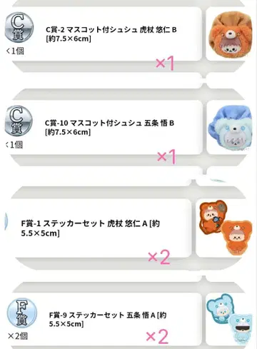 하구하구미 고죠와 유우지의 세트