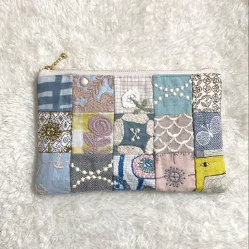 미나 페르호넨 패치워크 x ringo 핸드메이드 파우치 통장 케이스