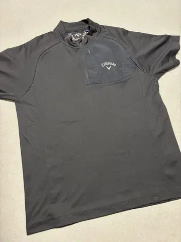 캘러웨이 하프 지퍼 셔츠 L 블랙