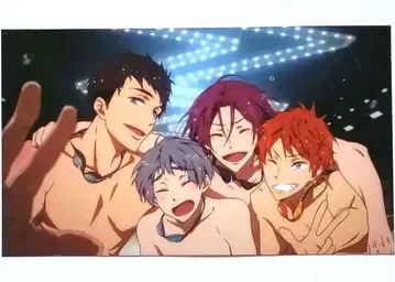 Free! 특제 엔드 카드 엽서 린 소스케 상어 무늬 집합 마츠오카 린