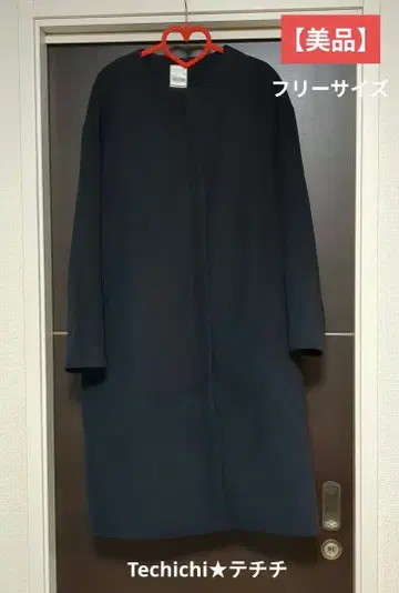 새상품급 Techichi 테치치 노카라 코트 블랙 프리 사이즈