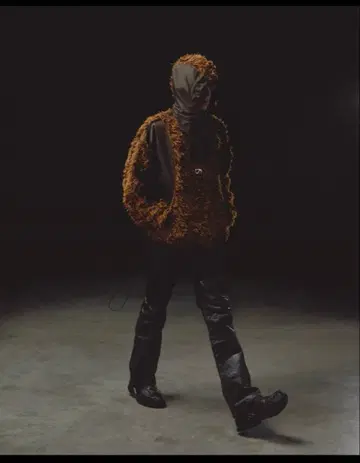 SHOOP 22AW fur anorak parker BLACK