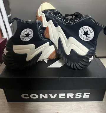 컨버스 란스타모션 하이컷 블랙