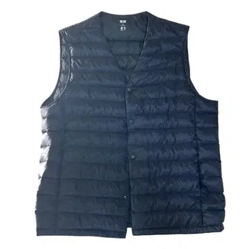 UNIQLO 유니클로/DOWN 다운 베스트 XL/하운드투스/네이비