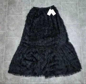 미사용 VANNIEU 가을/겨울 플레어 스커트 블랙 M