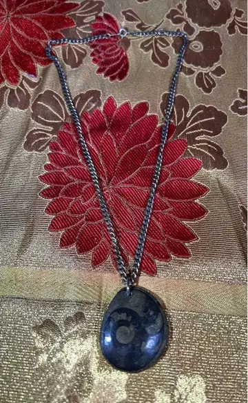 실버 925 화석 펜던트 목걸이