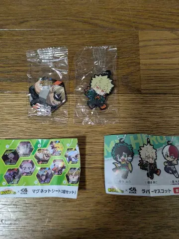 마그넷 시트 2개 세트 러버 마스코트 바쿠고 카츠키 쿠라스시