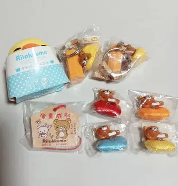 리락쿠마 마스코트 등 세트 복권 액막이 풍수