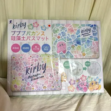 미개봉 새상품 별의 커비 푸푸푸 바캉스 규조토 욕실 매트 블루