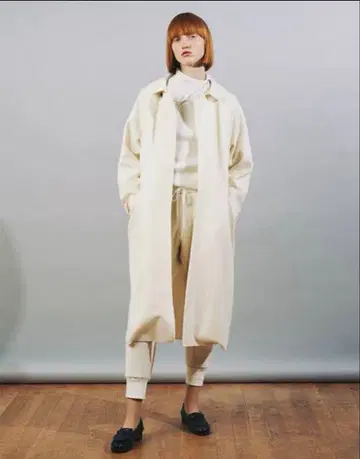 GALERIE VIE 아이보리 롱 코트